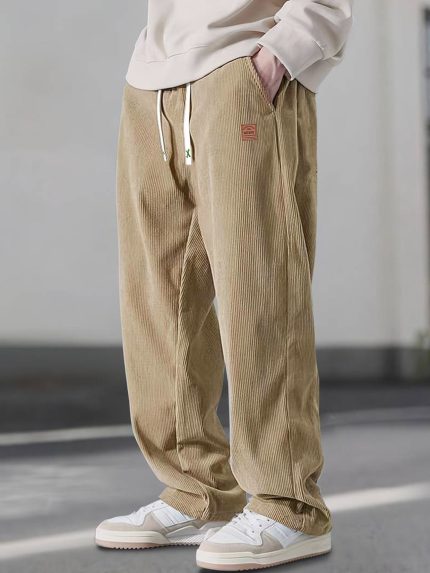 Men's Corduroy Straight-Leg Casual Pants
