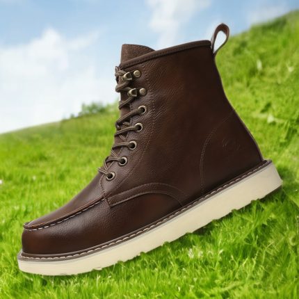 s Heavy-Duty Anti-Smashing Anti-Stab Work Boots with & PU Sole