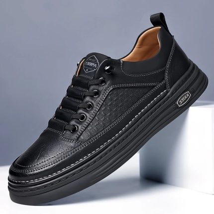 Men'S Slip-On Sneakers with Thick Cushioned Sole