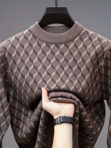Men'S Long Sleeve Knit Sweater