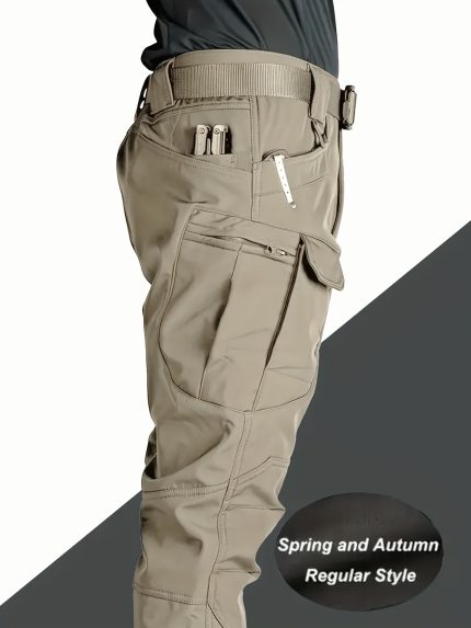Men's Springu002FAutumn Tactical Stretch Outdoor Sports Multi-Pocket