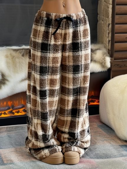 Women'S Cozy Plaid Flannel Pants