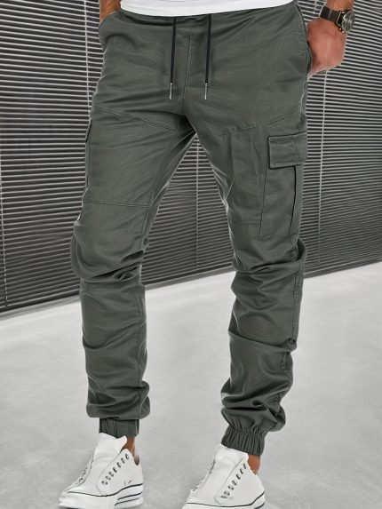 Stylish Cargo Pants Olive Green Men's Stylish Cargo Pants