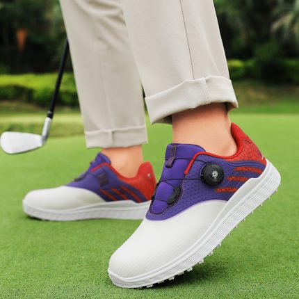 Men'S Golf Shoes with Cushioned Sole & Rebound Technology