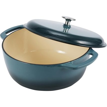 Heavy-Duty Enameled Cast Iron Dutch Oven Pot with Lid