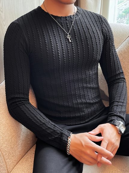 Men's Slim-Fit Long Sleeve T-Shirt