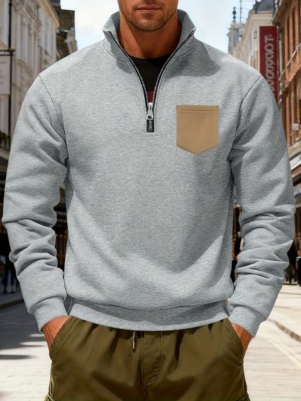 Men's Heavyweight Plush Zip-Up Hoodie Jacket