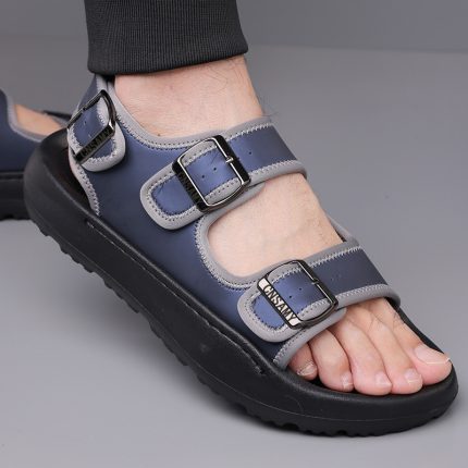 SND Men's Premium Fabric Open-Toe Beach Sandals