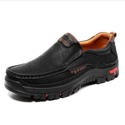 Men's Full-Grain Leather Hiking Shoes