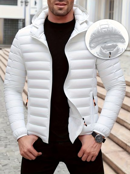 Men's Lightweight Warm Hooded Jacket