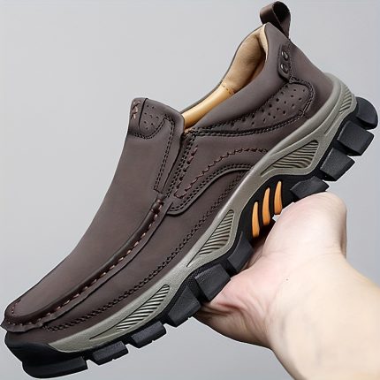 Men's Slip-On Sneakers - Slip-Resistant Rubber Sole