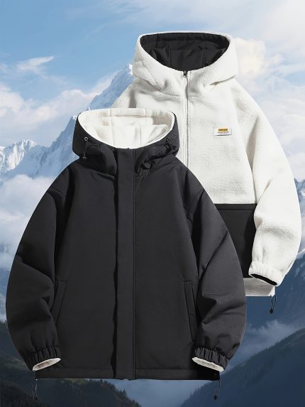 Men's & Women's Reversible Full-Zip Hooded Jacket