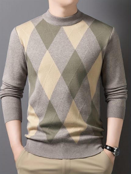 Men'S Long Sleeve Knit Sweater